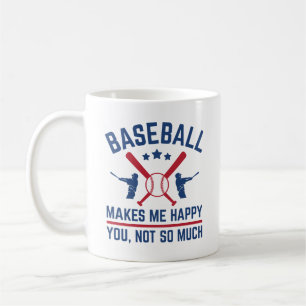 Taza De Café El béisbol me hace feliz que no tanto