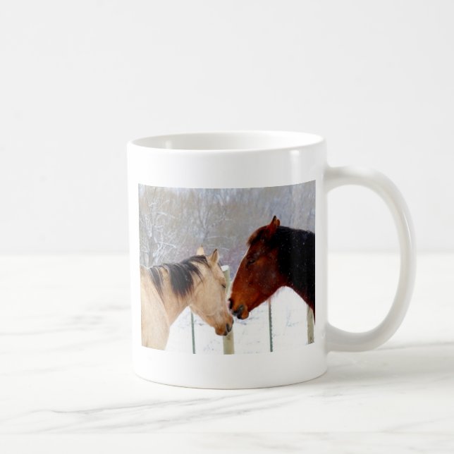 Taza De Café El besarse de los caballos (Derecha)