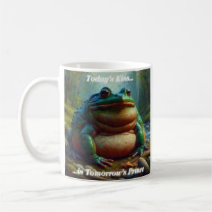 Taza De Café El beso de hoy es el príncipe de mañana