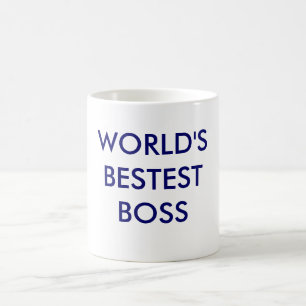 TAZA DE CAFÉ EL BESTEST BOSS DEL MUNDO
