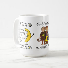 Taza De Café El Big 50 banana/jarra de monos