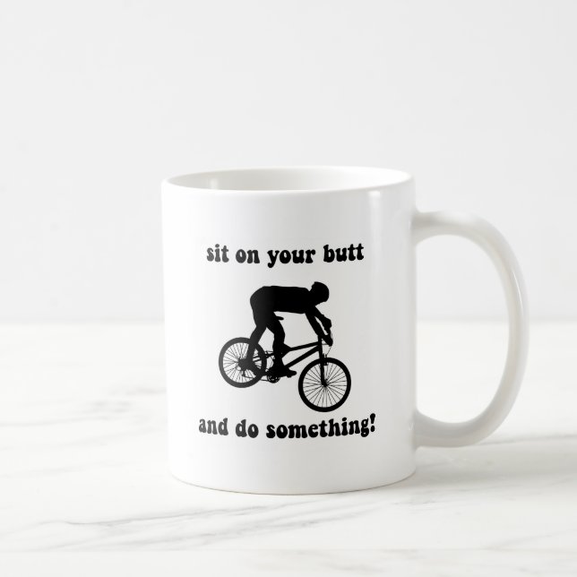 Taza De Café El biking divertido de la montaña (Derecha)