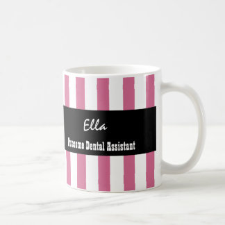 Taza De Café El BLANCO impresionante del ROSA del ayudante de