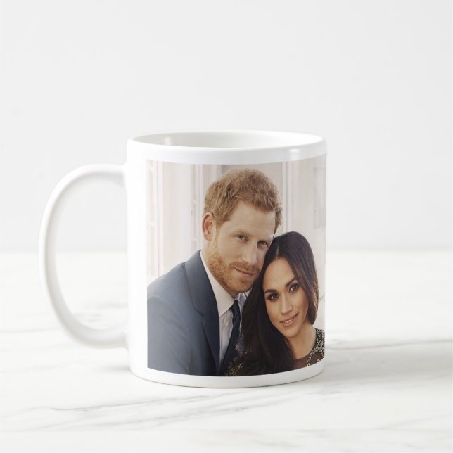 Taza De Café El boda de príncipe Harry a Meghan Markle. (Izquierda)