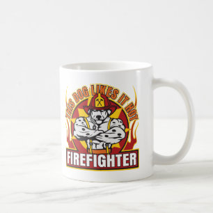Taza De Café El bombero tiene gusto de él caliente