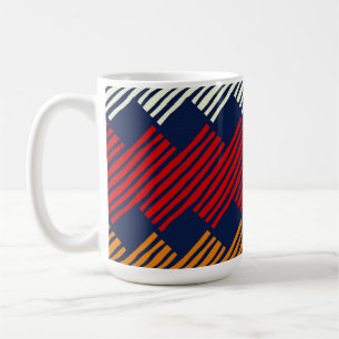 Taza De Café El bordado de encaje del patrón de boho étnico en