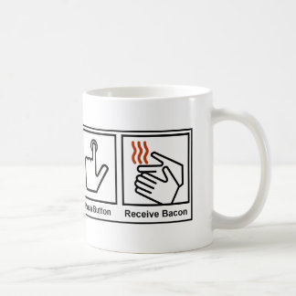 Taza De Café El botón, recibe el tocino