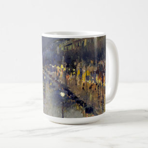 Taza De Café El Boulevard Montmartre de noche Pissarro