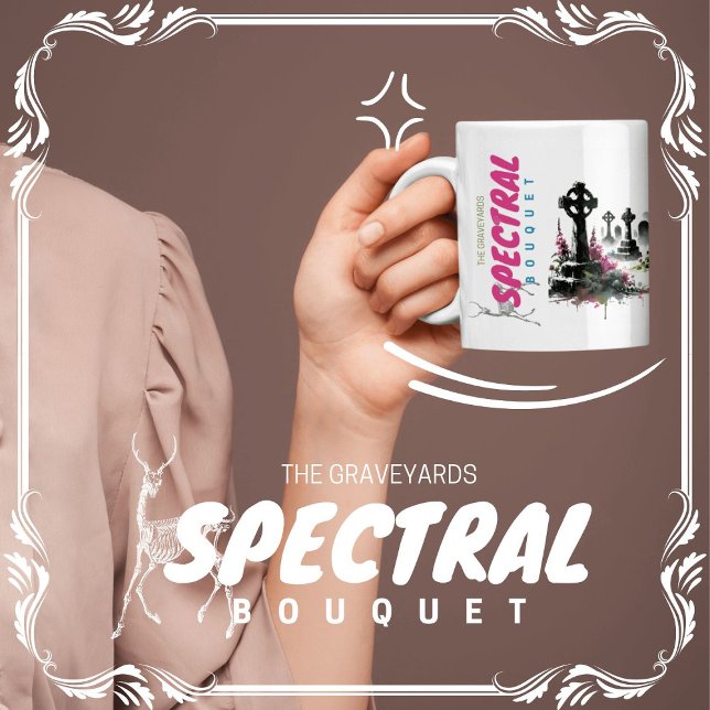 Taza De Café El Bouquet Espectral de Graveyards (The Graveyards Spectral Bouquet cover from The Beekeeper Store)