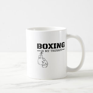 Taza De Café El Boxeo Es Mi Terapia Funny Boxer Fighness W