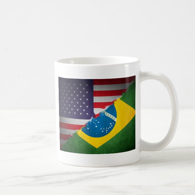 Taza De Café el Brasil y América (Derecha)