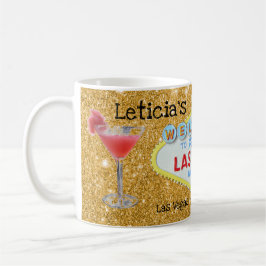Taza De Café El brillo dorado de Las Vegas