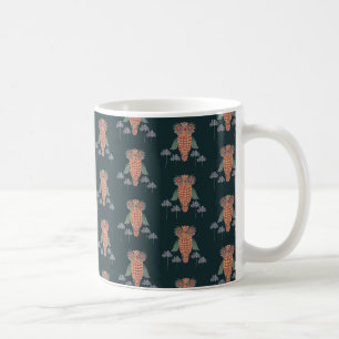 Taza De Café El búho de la sabiduría y las flores