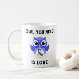 Taza De Café El búho que usted necesita es amor, conciencia de