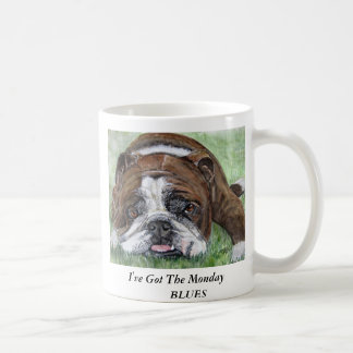 Taza De Café el bulldog, MugI've consiguió Los AZULES    de