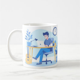 Taza De Café El busto independiente empieza a diseñar temprano
