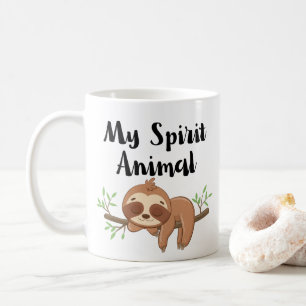 Taza De Café El café animal de mi espíritu es una delicia