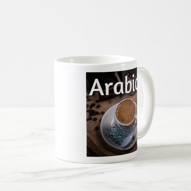 Taza De Café El café árabe Mug #2B (Anverso derecho)