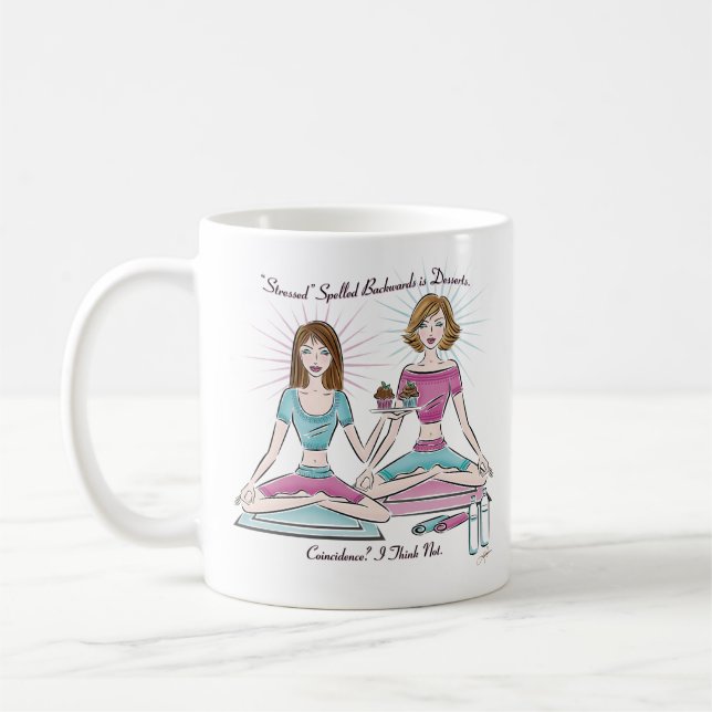 Taza De Café El café de postres está espoleado hacia atrás (Izquierda)