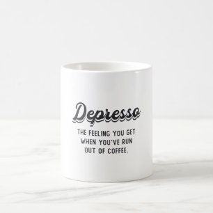 Taza De Café El Café De Salud Mental Depresso La Sensación Que 