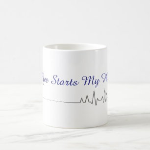 Taza De Café El café empieza mi corazón