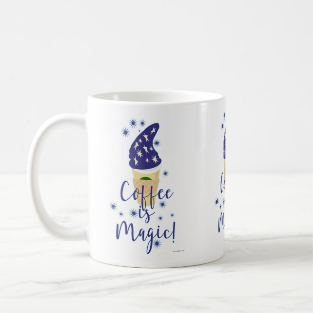 Taza De Café El café es el tiempo de bebida mágica (Izquierda)