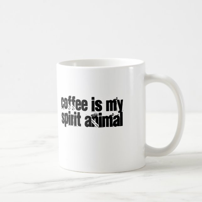 Taza De Café El café es mi animal del alcohol (Derecha)