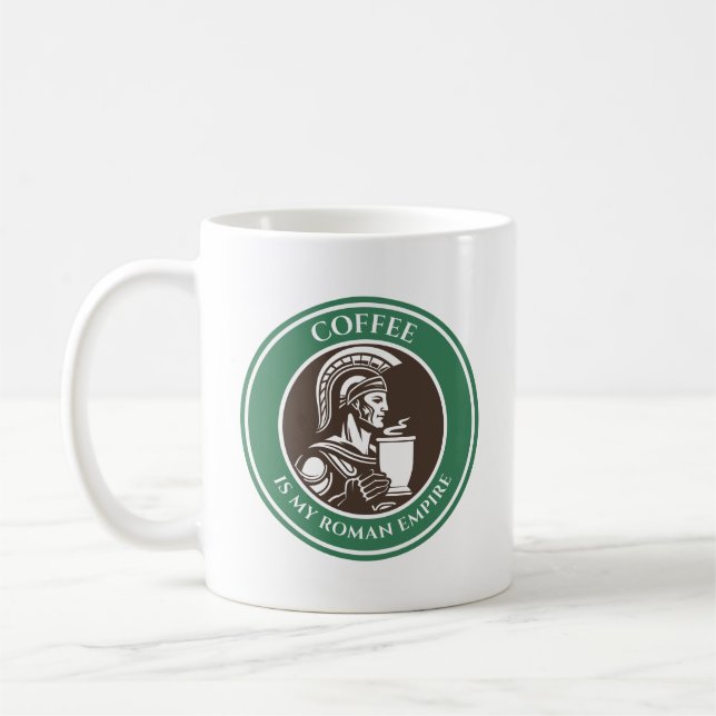 Taza De Café El café es mi imperio romano (Izquierda)