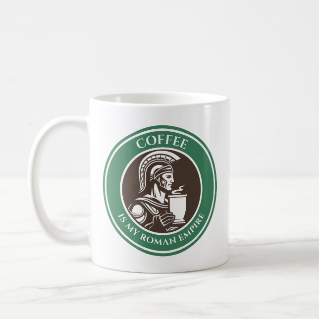 Taza De Café El café es mi Imperio Romano (Izquierda)