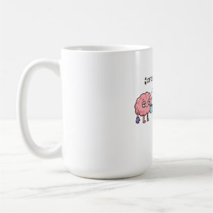 Taza De Café El Café Es Mi Poder Mental Divertido Cerebro Cansa