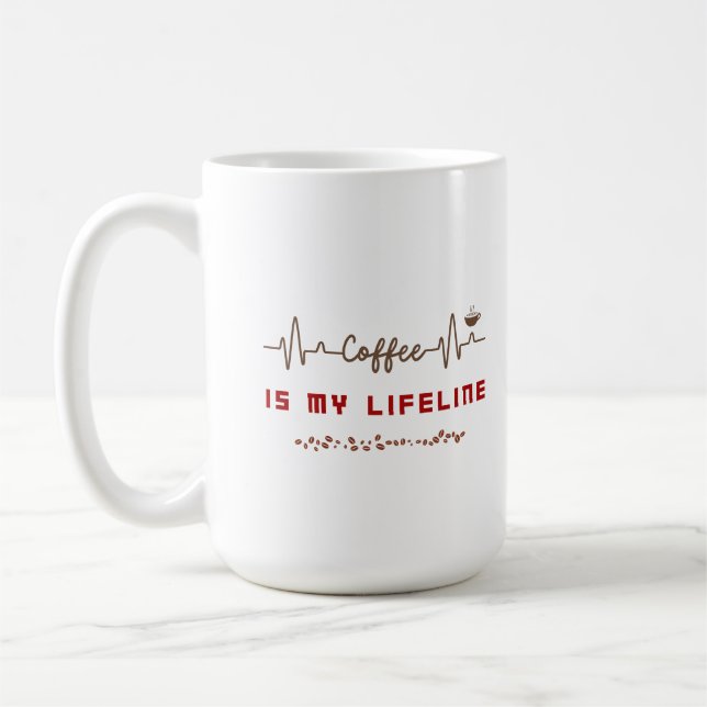 Taza De Café El café es mi salvavidas (Izquierda)