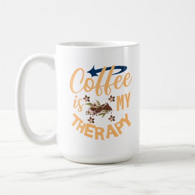 Taza De Café El Café Es Mi Terapia (Izquierda)