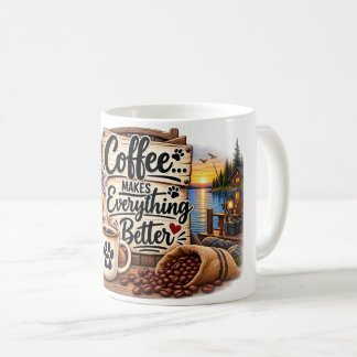 Taza De Café El Café Hace que Todo Sea Mejor – Vida de Perro en