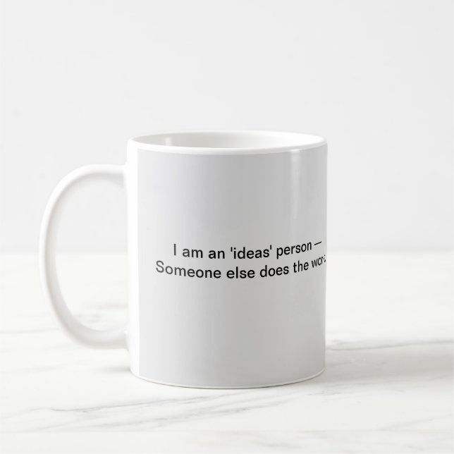 Taza De Café El café humorístico para el jefe (Izquierda)