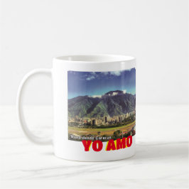 Taza De Café El café me encanta Venezuela, el personalizable