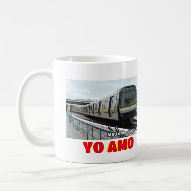 Taza De Café El café me encanta Venezuela, el personalizable (Izquierda)