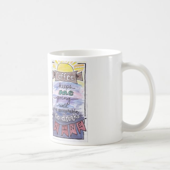 Taza De Café El café me guarda taza que va (Derecha)