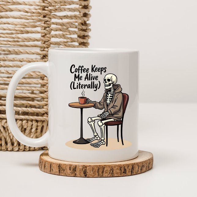Taza De Café El café me mantiene vivo (Subido por el creador)