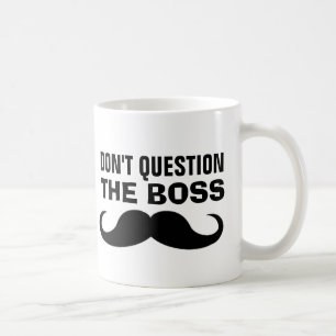 Taza De Café El café mostache de BOSS, divertido