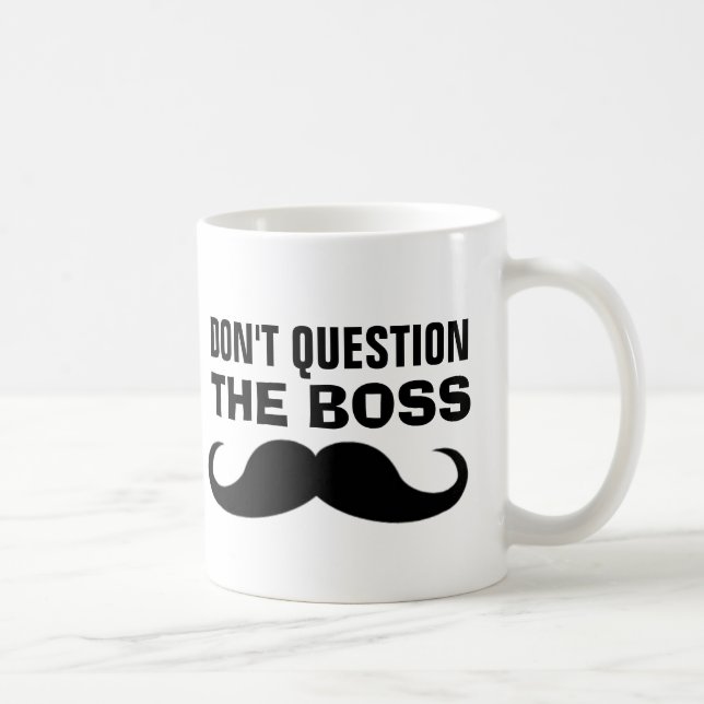 Taza De Café El café mostache de BOSS, divertido (Derecha)