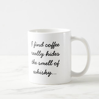Taza De Café El café oculta el olor del whisky