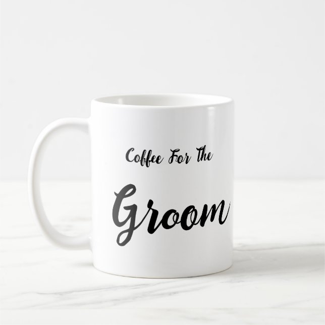 Taza De Café El Café Para El Groom (Izquierda)