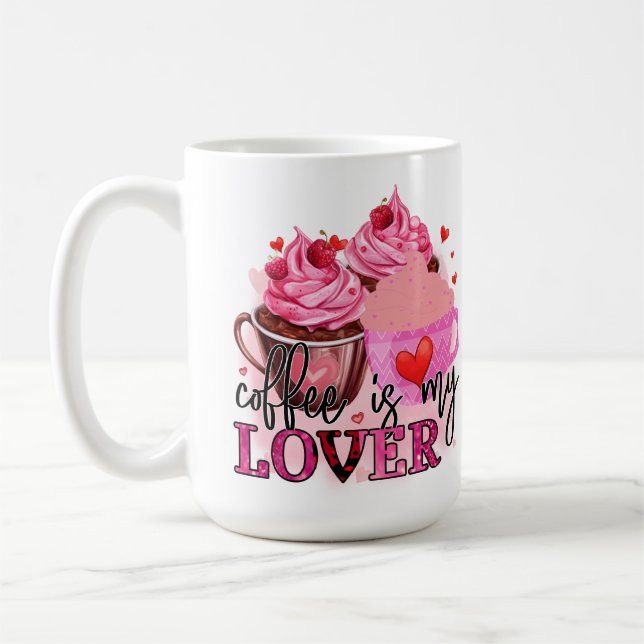 TAZA DE CAFÉ EL CAFÉ ROSA ES MI AMOR (Izquierda)