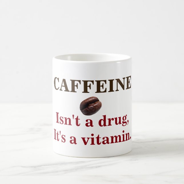 Taza De Café El cafeína no es una droga (Centro)