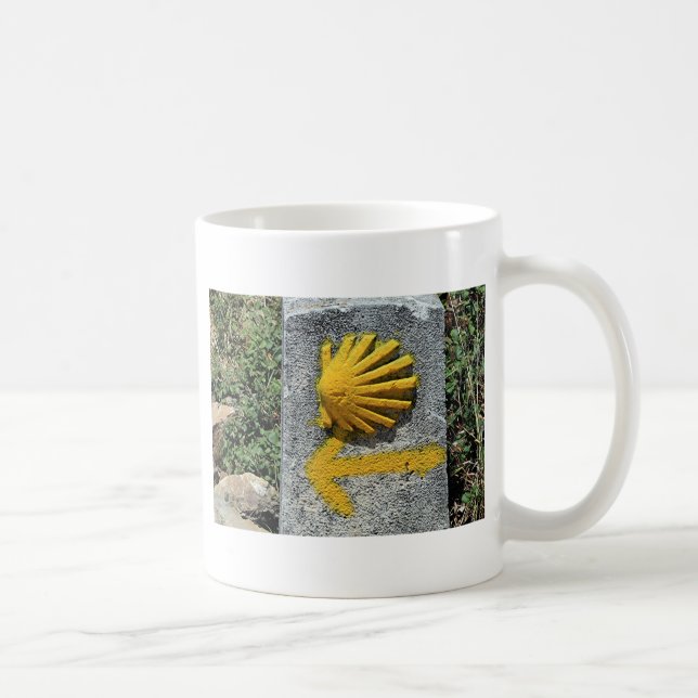 Taza De Café EL Camino de Santiago de Compostela, España, (Derecha)