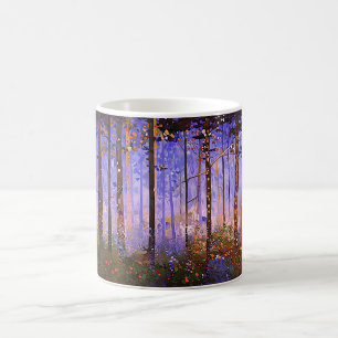 Taza De Café El camino secreto del ciervo - amplio paisaje bosc