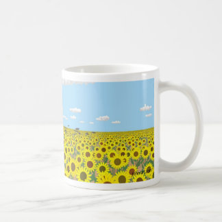 Taza De Café el campo del girasol