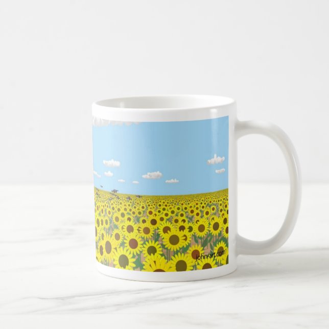 Taza De Café el campo del girasol (Derecha)