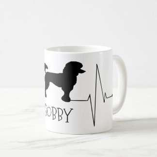 Taza De Café El caniche personalizado ama a mi perro latir el c