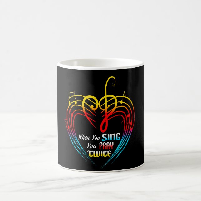 Taza De Café El canto ruega dos veces (Centro)